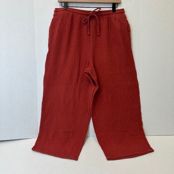 Jessica Simpson 100% Cotton Capri Pants size Large - Picture 1 of 11